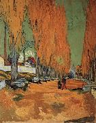 Vincent Van Gogh The Alyscamps,Avenue Spain oil painting artist
